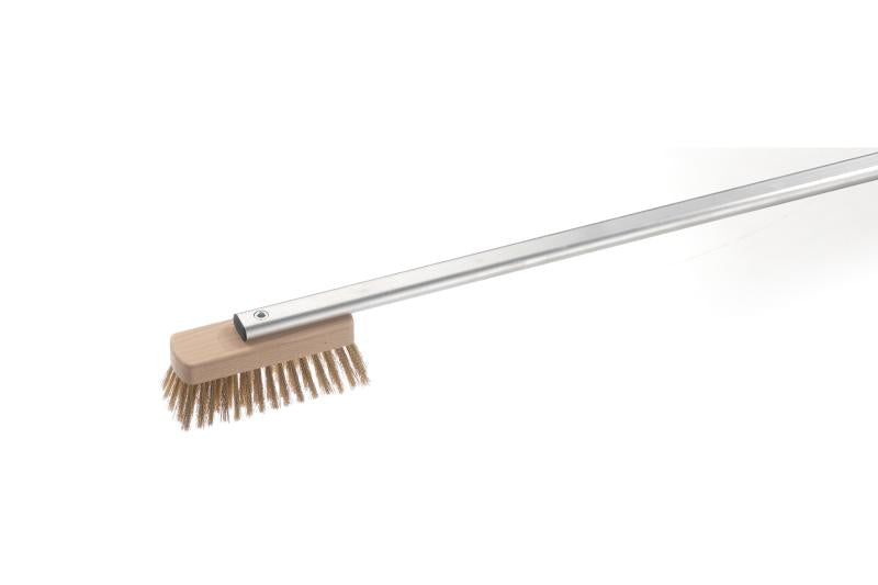 SPAZZOLA SETOLE OTTONE CON MANICO