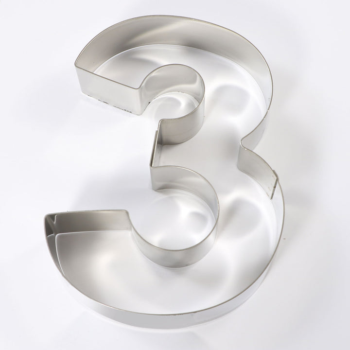 STAINLESS STEEL CAKE MOLD NUMBER "0" ZERO 30 X 24 CM