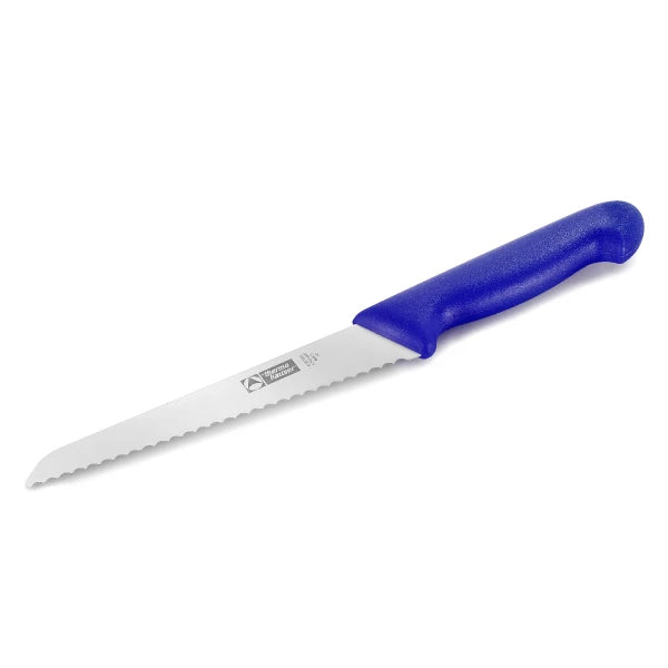 ANGLED KNIFE WITH WAVY BLADE