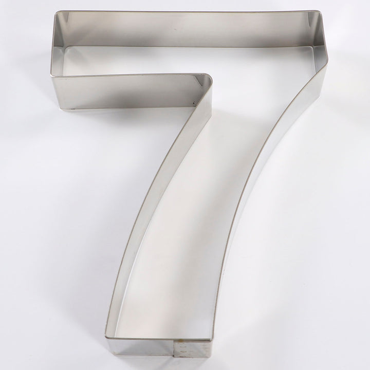 STAINLESS STEEL CAKE MOLD NUMBER "0" ZERO 30 X 24 CM