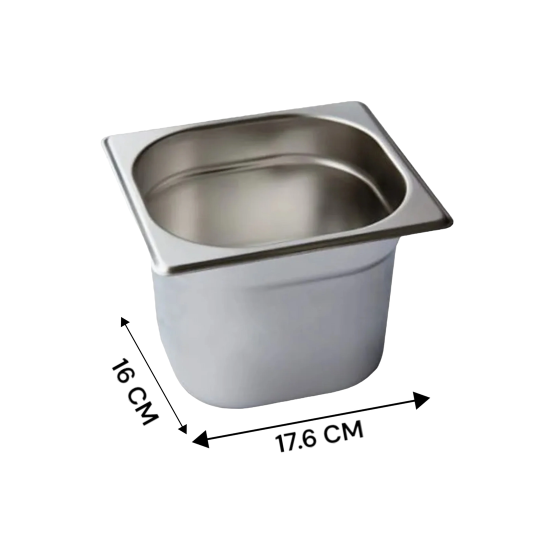 BACINELLA GN 1/6 ACCIAIO INOX