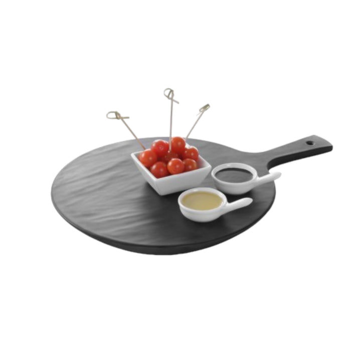 Vassoio in melamina con manico  Ø 30 cm