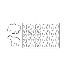 PLACCA PER PASTAFROLLA FORME ANIMALI