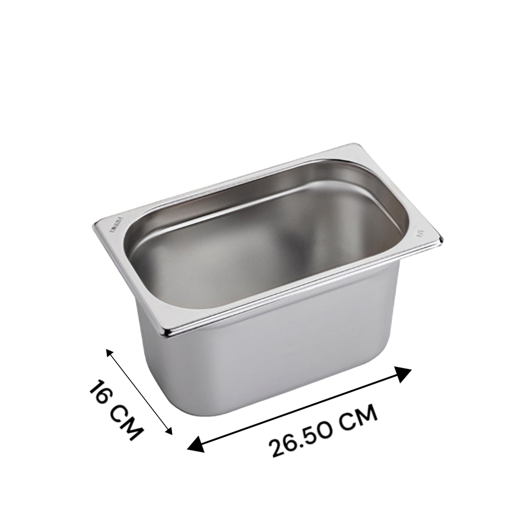 BACINELLA GN 1/4 ACCIAIO INOX