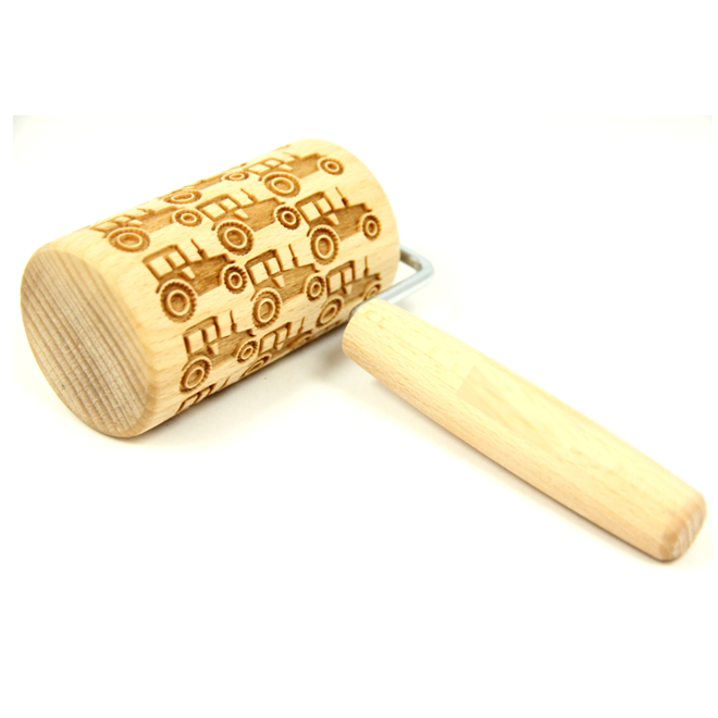 FARM TRACTOR DECORATED ROLLING PIN 10 CM