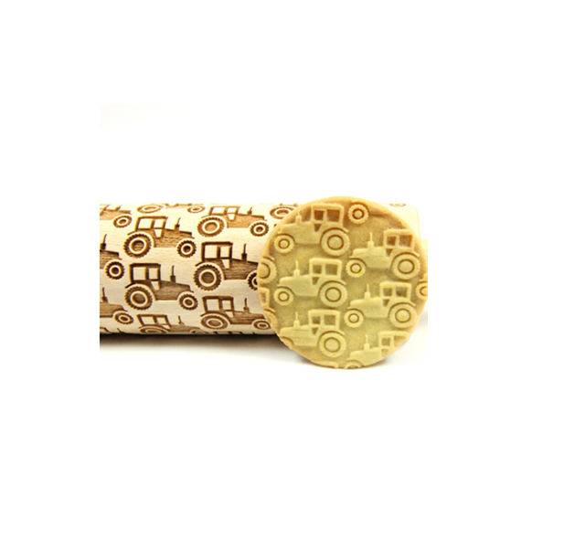 FARM TRACTOR DECORATED ROLLING PIN 10 CM