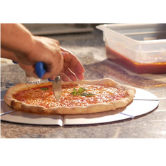 Vassoio per pizza in alluminio con manico