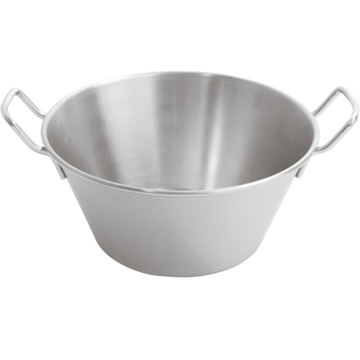 BACINELLA CONICA INOX CON MANIGLIE ∅ 36