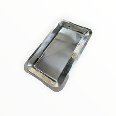 Vassoio rettangolare acciaio inox 45x25 cm