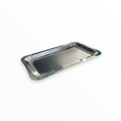 Vassoio rettangolare acciaio inox 45x25 cm