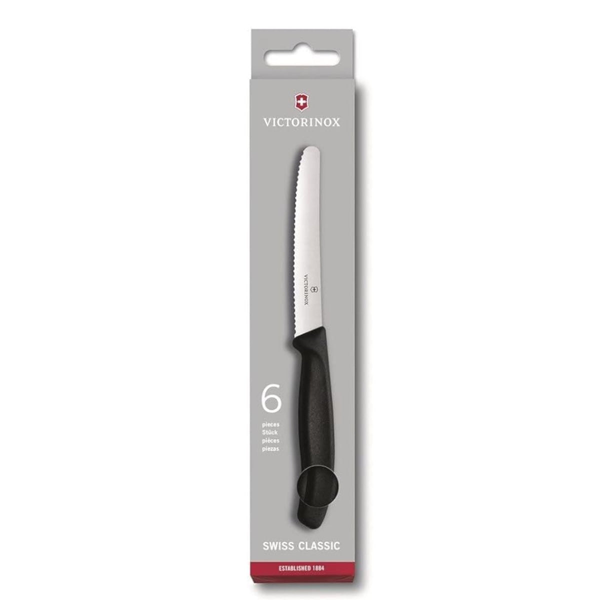 COLTELLI VICTORINOX SEGHETTATO CONF. 6 PZ