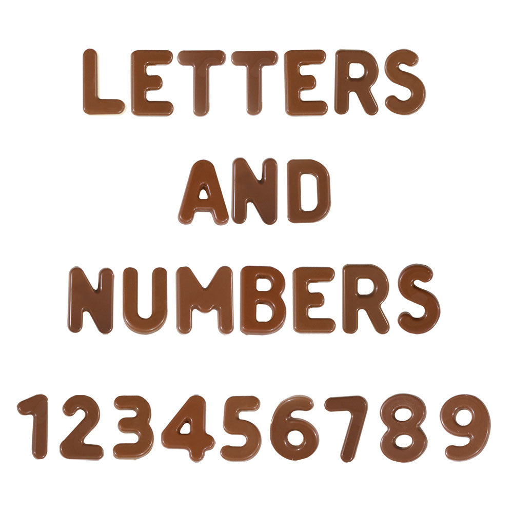 STAMPO CIOCCOLATO LETTERE E NUMERI