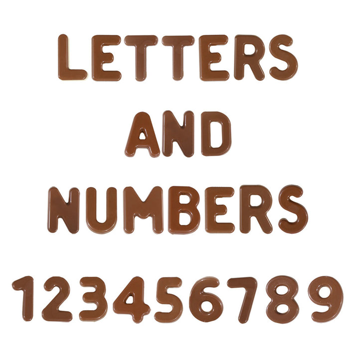 STAMPO CIOCCOLATO LETTERE E NUMERI