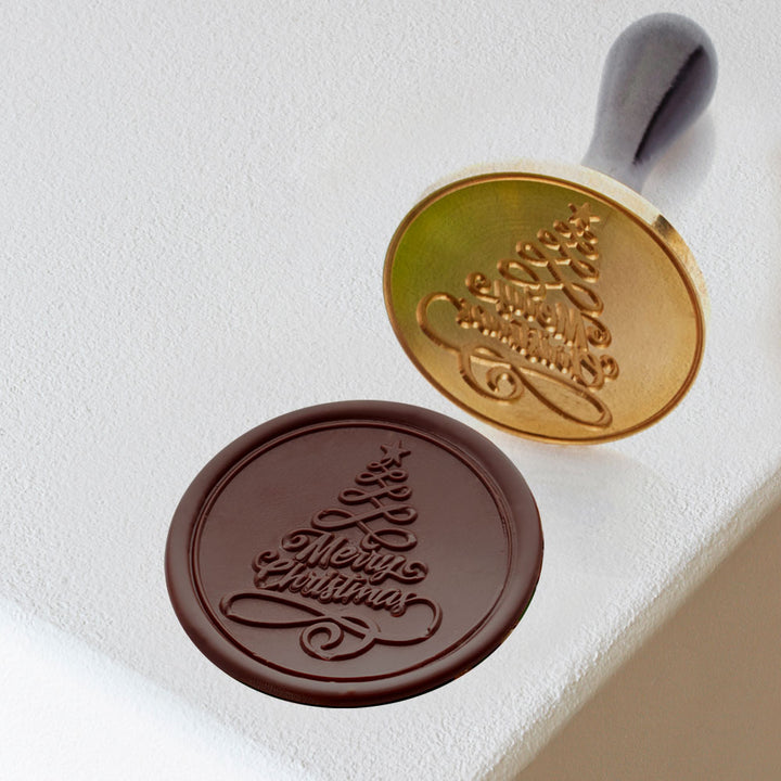 TIMBRO CIOCCOLATO "Merry Christmas"