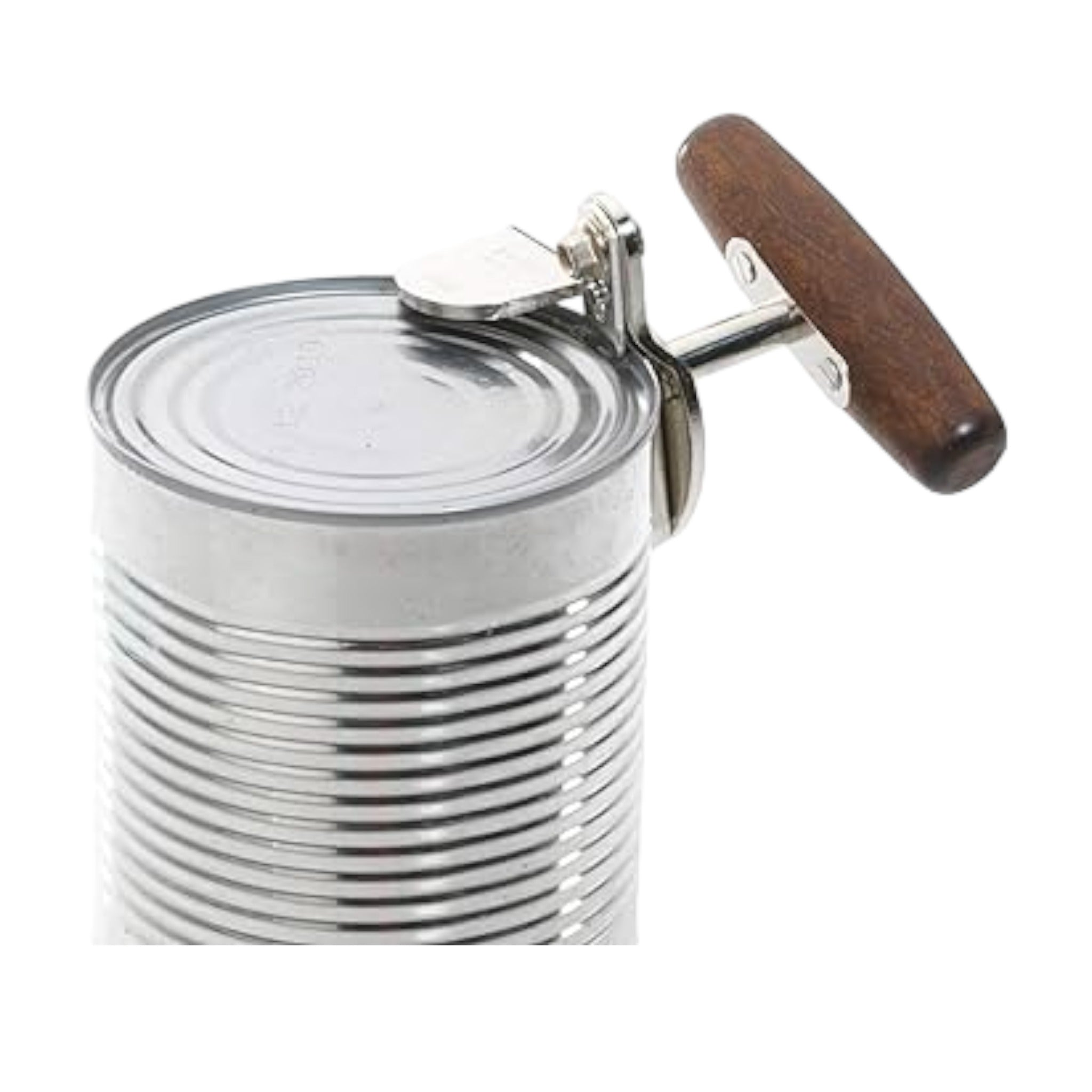 2 Apriscatole Manuali In Acciaio Inox Con Manico In Legno, Apribottiglie Incluso, Stile Antico, 15,5 Cm