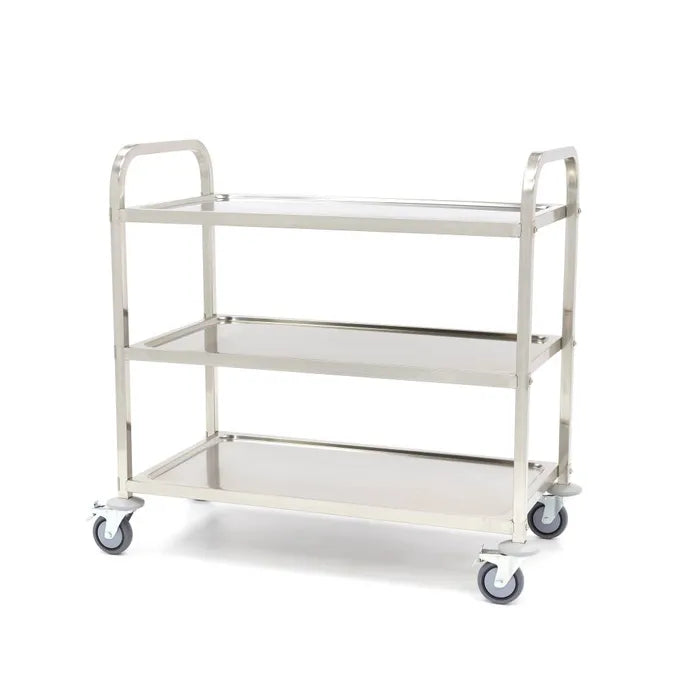 CARRELLO INOX 3 PIANI  DA SERVIZIO