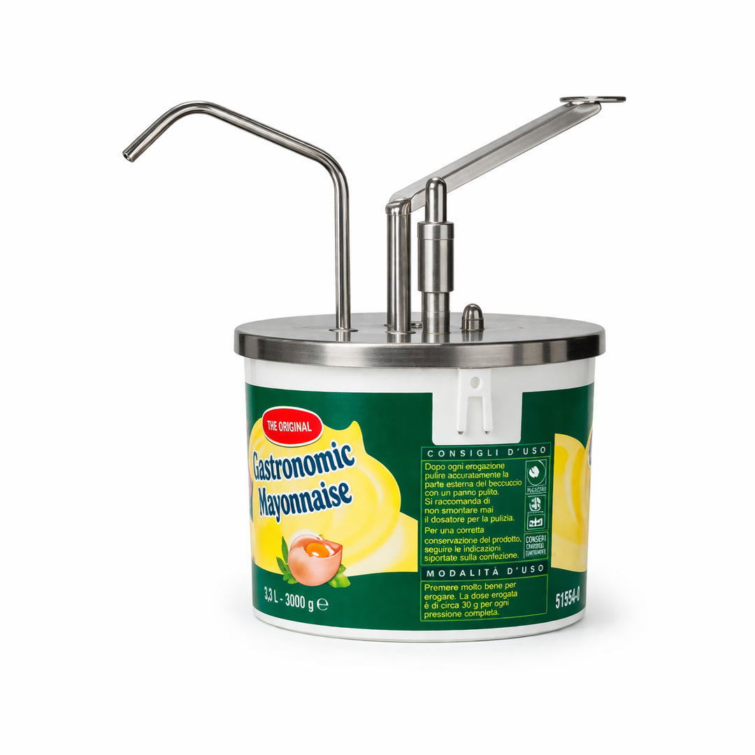 STAINLESS STEEL SAUCE DISPENSER FOR 5 LT CONTAINER H18