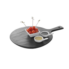 Vassoio in melamina con manico  Ø 30 cm