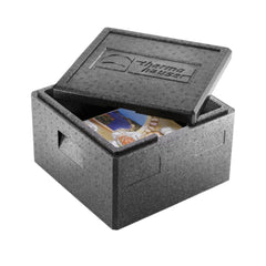 Box termico per trasporto pizza e bevande con coperchio . 41x41x36.5 h cm
