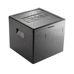 Box termico per trasporto pizza e bevande con coperchio . 41x41x36.5 h cm
