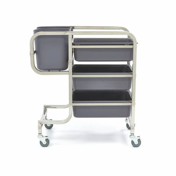 CARRELLO INOX PULIZIA