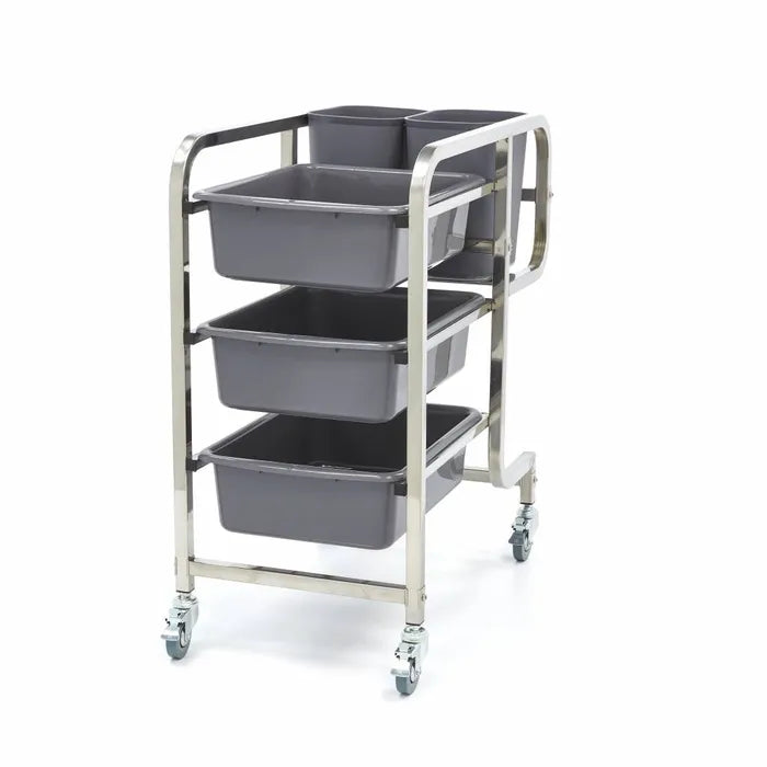 CARRELLO INOX PULIZIA
