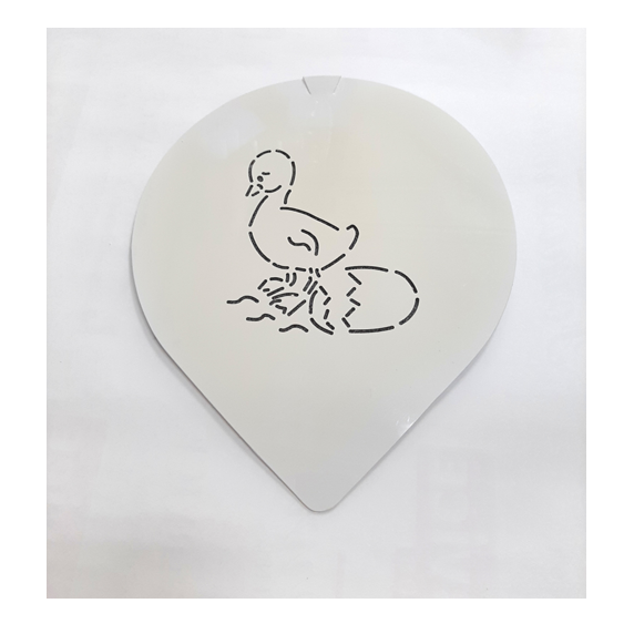 MASCHERINA STENCIL PULCINO DI PASQUA