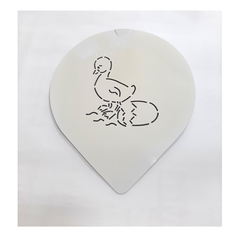 MASCHERINA STENCIL PULCINO DI PASQUA