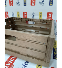 CESTO PER ALIMENTI WOOD BEIGE CM 40X30X16,3 H