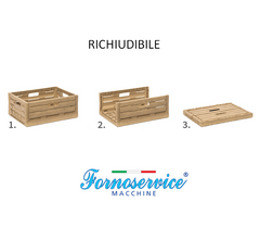 CESTO PER ALIMENTI WOOD BEIGE CM 40X60X11,3 H