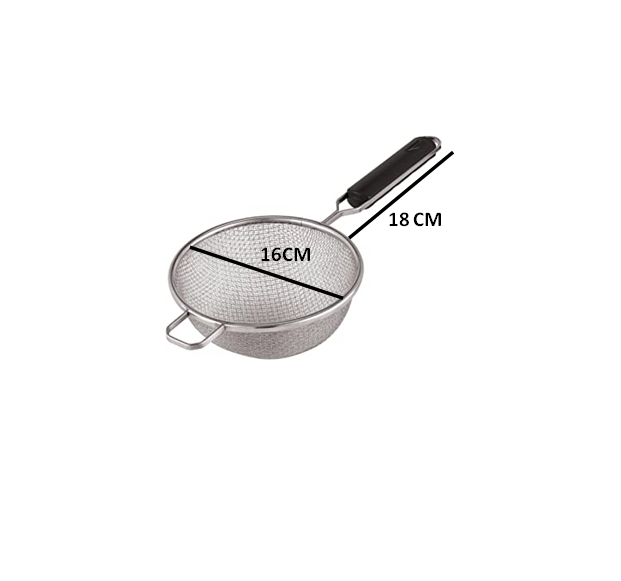 Colino a rete inox con manico