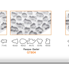 PLACCHE PER PASTAFROLLA FORME DI PASQUA
