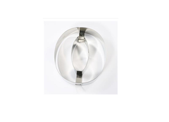 STAMPO TORTA INOX NUMERO " 0 " ZERO  30 X 24 CM