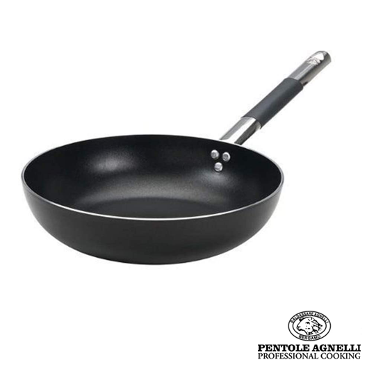 ALL BLACK NON-STICK ALUMINUM PAN FOR INDUCTION CM Ø 28