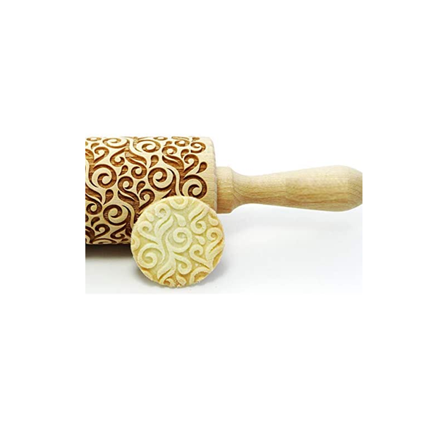 GREEK DECORATED ROLLING PIN 43 CM