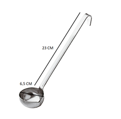 MESTOLO CON BECCO A VERSARE INOX CM 6,5X23