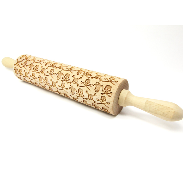 PIRATE DECORATED ROLLING PIN 43 CM