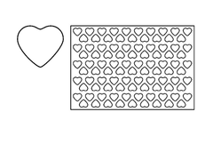 PLACCHE PER PASTAFROLLA FORMA CUORE 4.8 cm