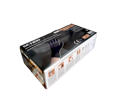GUANTI  BLACK IN NITRILE PER ALIMENTI PEZZI 100