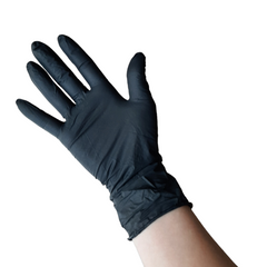 GUANTI  BLACK IN NITRILE PER ALIMENTI PEZZI 100