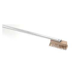 SPAZZOLA ORIENTABILE OTTONE MANICO CM 150