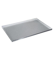 Teglia in alluminio forata Ø 0.2mm, 60x40x2 h cm