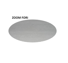 Teglia in alluminio forata Ø 0.2mm, 60x40x2 h cm