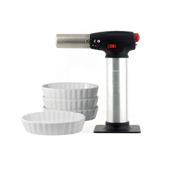 BRUCIATORE PROFESSIONALE A GAS + 4 RAMEQUINS