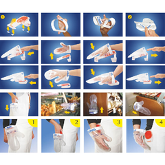 RIcambio guanto manopola Clean Hands 40 MY pezzi 100