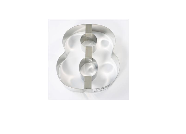 STAMPO TORTA INOX NUMERO 8 30 X 24 CM