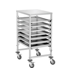 CARRELLO PORTA TEGLIE 60X40 7 POSTI INOX