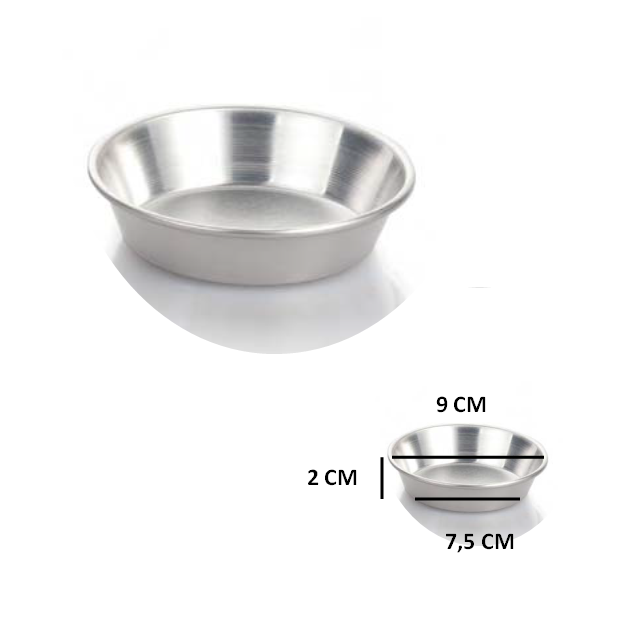 FORMA ALLUMINIO LISCIA CM 9,5 X 2H