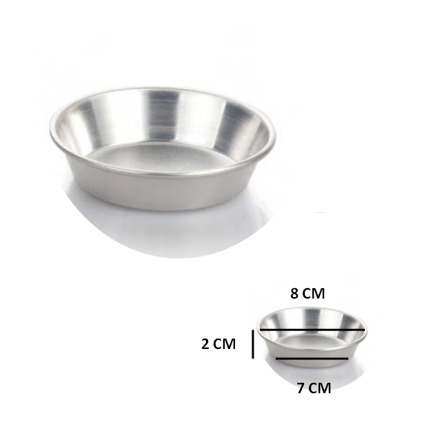 FORMA ALLUMINIO LISCIA CM 8 X 2H
